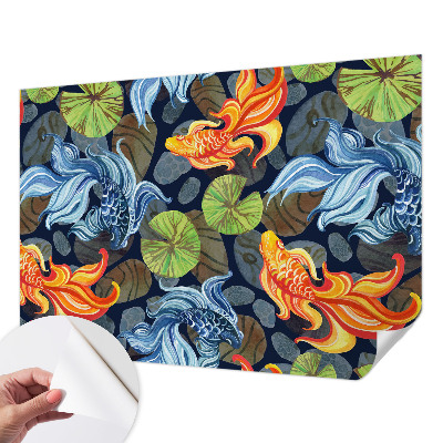 Mural de pared con estampado hermoso Patrones de peces