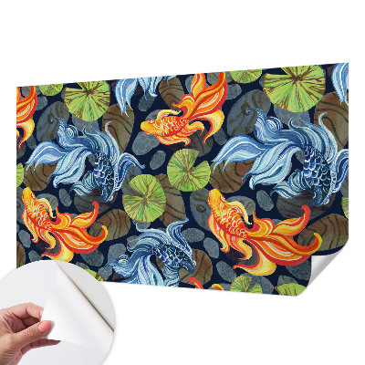 Mural de pared con estampado hermoso Patrones de peces