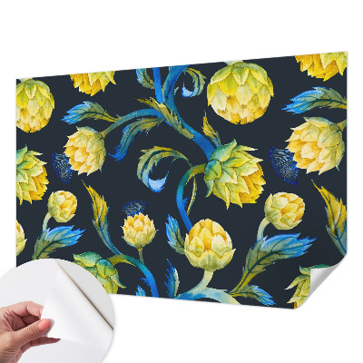 Papel mural texturado decorativo Virtuoso de las plantas