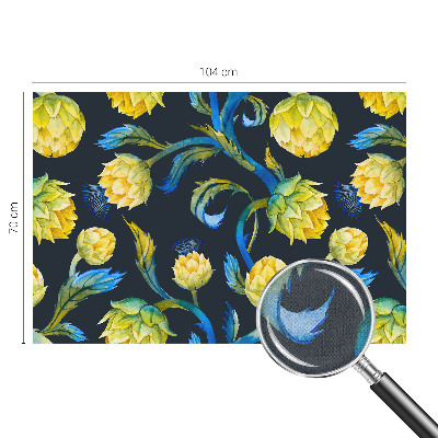 Papel mural texturado decorativo Virtuoso de las plantas