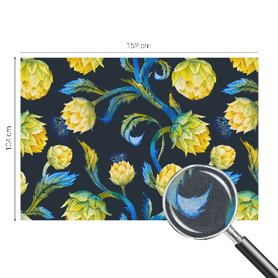 Papel mural texturado decorativo con diseño Virtuoso de las plantas