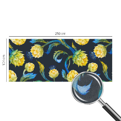 Papel mural texturado decorativo Virtuoso de las plantas