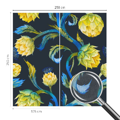 Papel mural texturado decorativo Virtuoso de las plantas