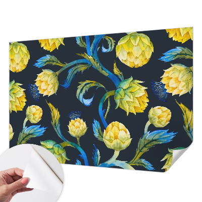 Papel mural texturado decorativo Virtuoso de las plantas