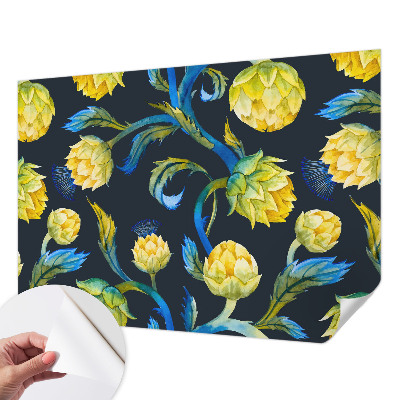 Papel mural texturado decorativo con diseño Virtuoso de las plantas