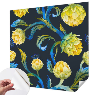 Papel mural texturado decorativo Virtuoso de las plantas