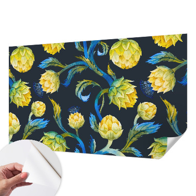 Papel mural texturado decorativo Virtuoso de las plantas