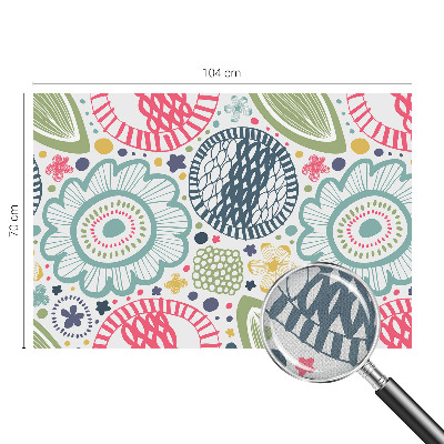 Fotomural decorativo para cabecero de cama con estampados florales