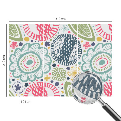 Fotomural decorativo para cabecero de cama con estampados florales