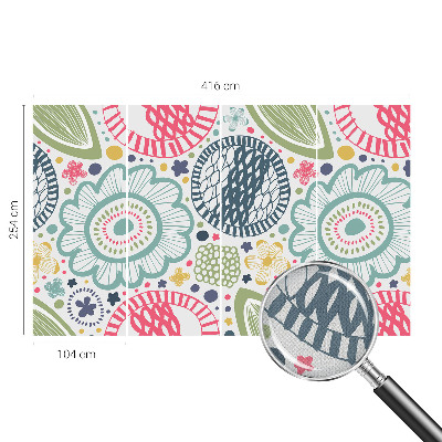 Fotomural decorativo para cabecero de cama con estampados florales