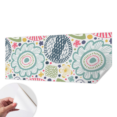 Fotomural decorativo para cabecero de cama con estampados florales