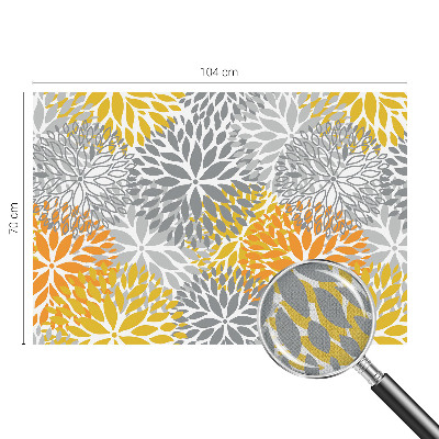 Mural de pared con estampado hermoso energía floral