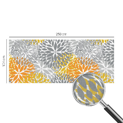 Mural de pared con estampado hermoso energía floral