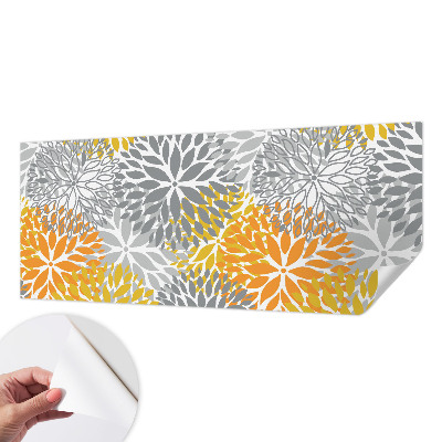 Mural de pared con estampado hermoso con motivo de energía floral