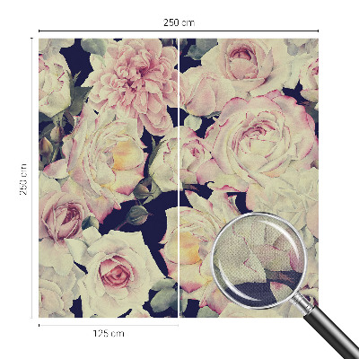 Fotomural decorativo para cabecero de cama con un ramo de flores