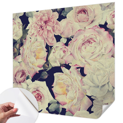 Fotomural decorativo para cabecero de cama con un ramo de flores