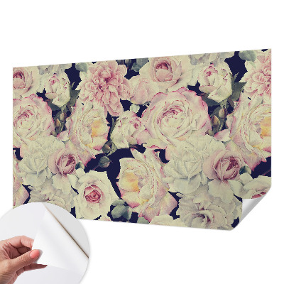 Fotomural decorativo para cabecero de cama con un ramo de flores