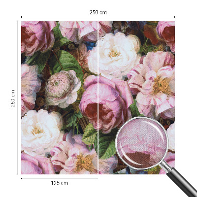 Papel mural texturado decorativo con motivo floral que aporta elegancia