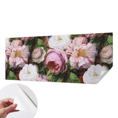 Papel mural texturado decorativo con motivo floral que aporta elegancia