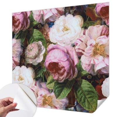 Papel mural texturado decorativo con motivo floral que aporta elegancia