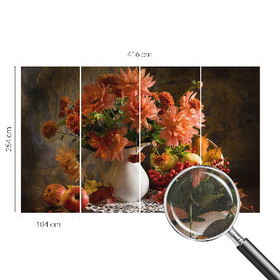 Papel mural con patrón decorativo Composición otoñal