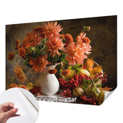 Papel mural con patrón decorativo Composición otoñal