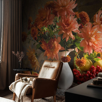 Papel mural con patrón decorativo Composición otoñal