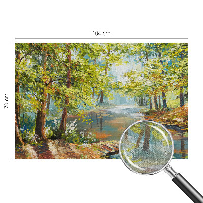 Mural de pared con estampado hermoso Lago idílico