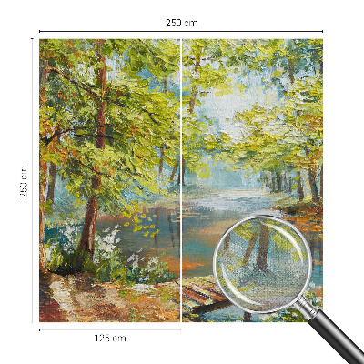 Mural de pared con estampado hermoso Lago idílico