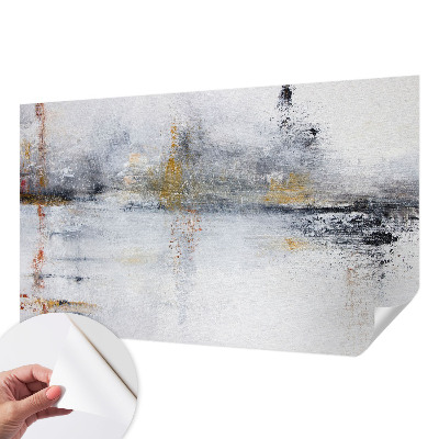 Papel mural texturado decorativo con un diseño de abstracción armoniosa