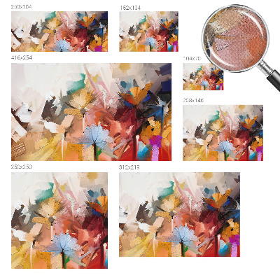 Papel mural texturado decorativo Abstracto floral