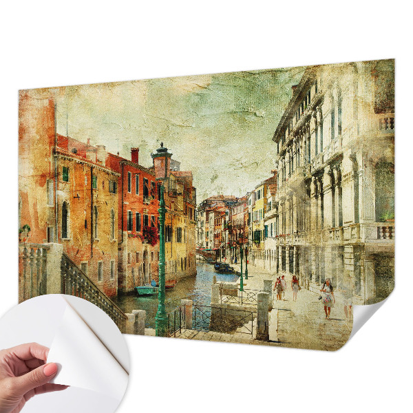Fotomural decorativo para cabecero de cama con impresión urbana