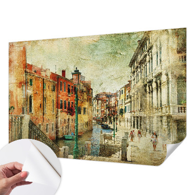 Fotomural decorativo para cabecero de cama con impresión urbana