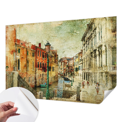 Fotomural decorativo para cabecero de cama con impresión urbana