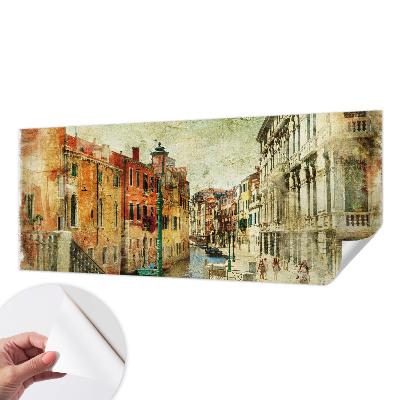 Fotomural decorativo para cabecero de cama con impresión urbana