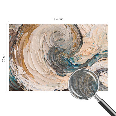 Mural de pared con estampado hermoso Remolinos coloridos