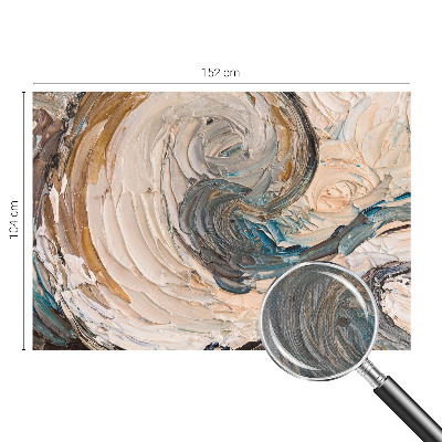 Mural de pared con estampado hermoso Remolinos coloridos