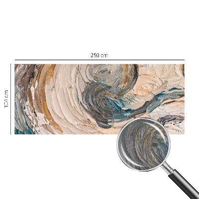 Mural de pared con estampado hermoso Remolinos coloridos