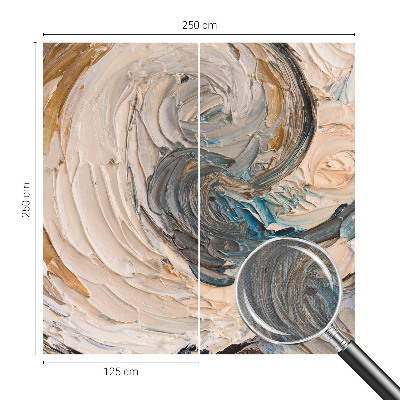 Mural de pared con estampado hermoso Remolinos coloridos