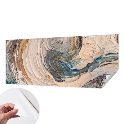 Mural de pared con estampado hermoso Remolinos coloridos