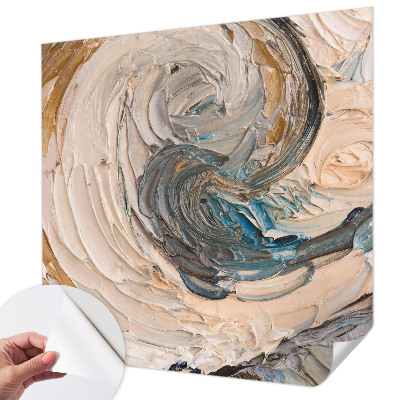 Mural de pared con estampado hermoso Remolinos coloridos