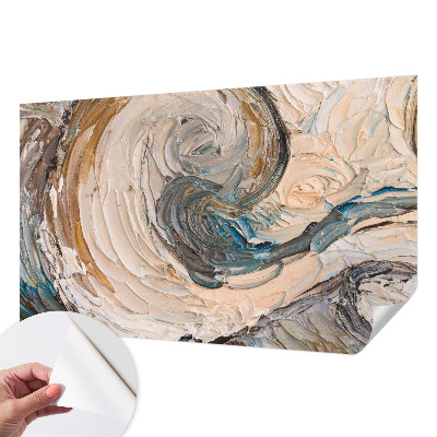 Mural de pared con estampado hermoso Remolinos coloridos