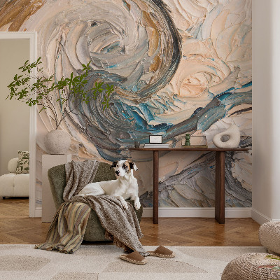 Mural de pared con estampado hermoso Remolinos coloridos