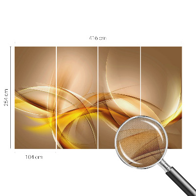 Papel mural con patrón decorativo Líneas suaves