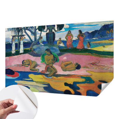 Papel mural texturado decorativo con diseño Escapada tropical