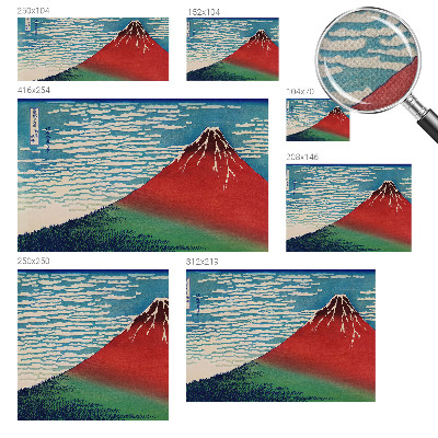 Fotomural decorativo para cabecero de cama Montaña Roja