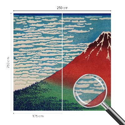 Fotomural decorativo para cabecero de cama Montaña Roja