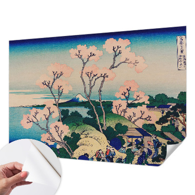 Mural de pared con estampado hermoso con diseño de flores de cerezo