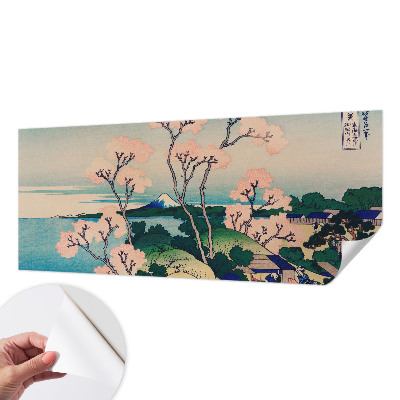 Mural de pared con estampado hermoso con diseño de flores de cerezo