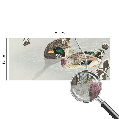 Papel mural con patrón decorativo Patos tranquilos